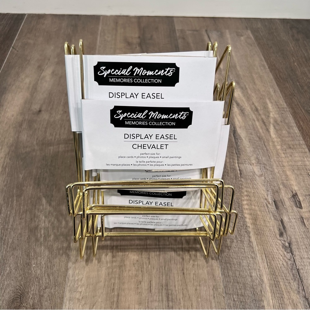 NEW Gold Display Easels, Set of 8, for Wedding